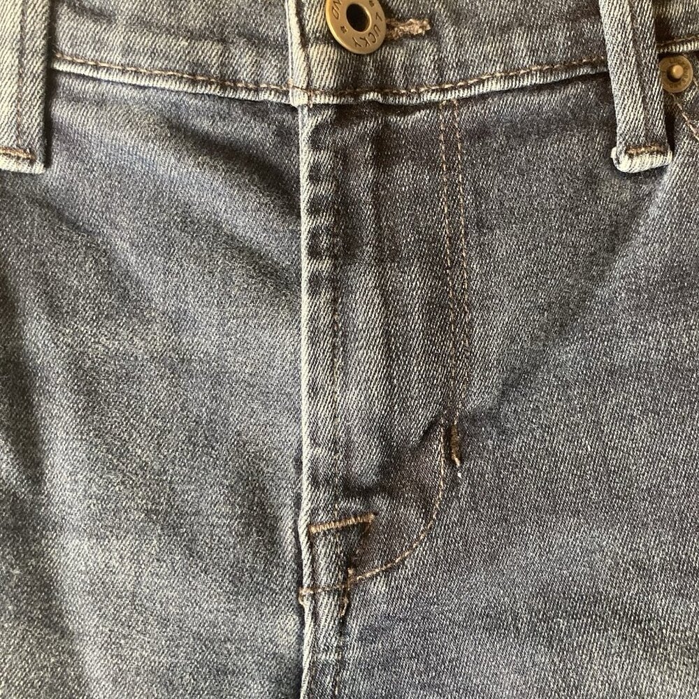 Lucky Brand 10/30A Dark Blue Jeans Mid Rise Straight Sweet-Ankle Denim Stretch - Picture 2 of 11